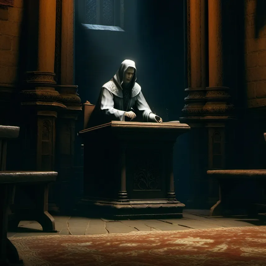 chat with ai character: Confession