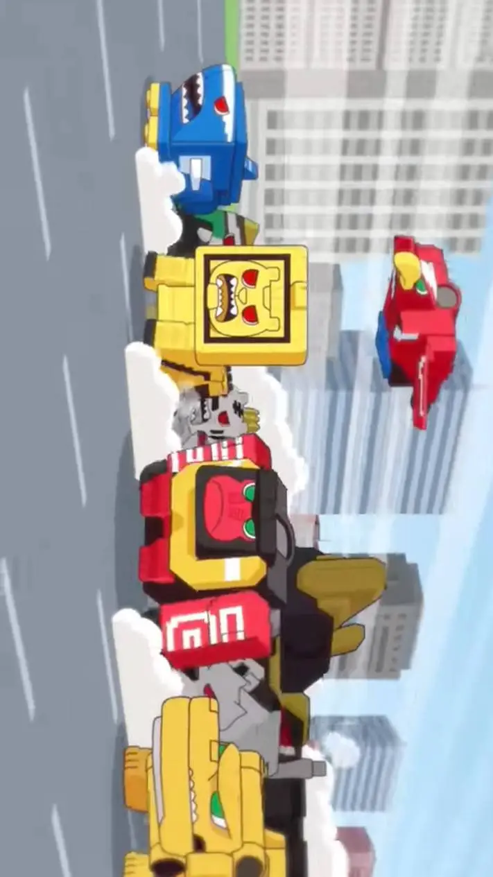 ai character: ZYUOH CUBE ANIMALS background