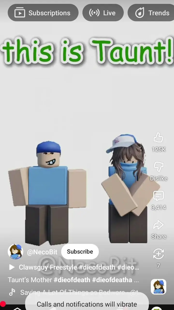 ai character: this is taunt  background