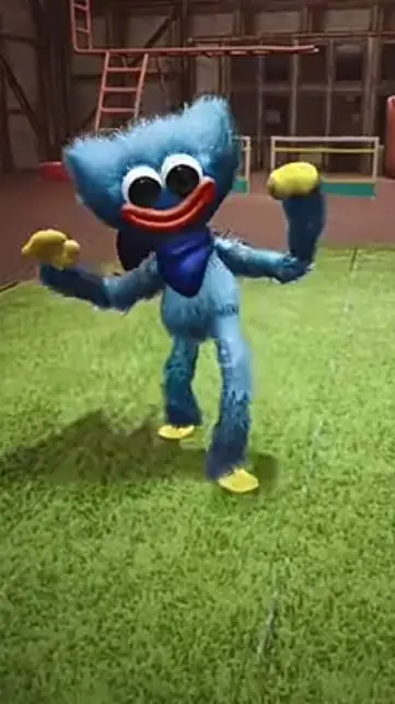 ai character:  baby Huggy wuggy  background
