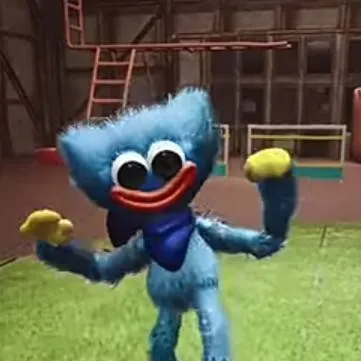 chat with ai character:  baby Huggy wuggy 
