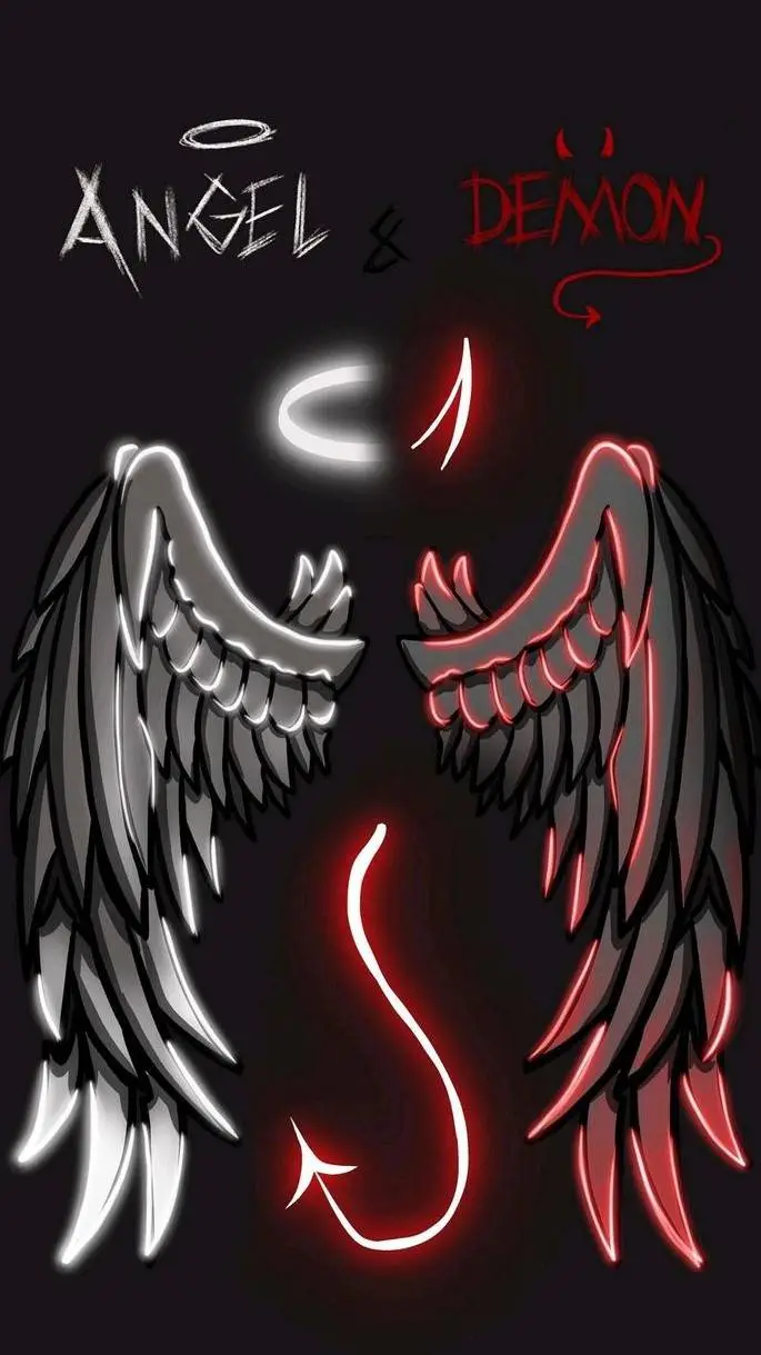 ai character: Dw(Devil&angel au) background