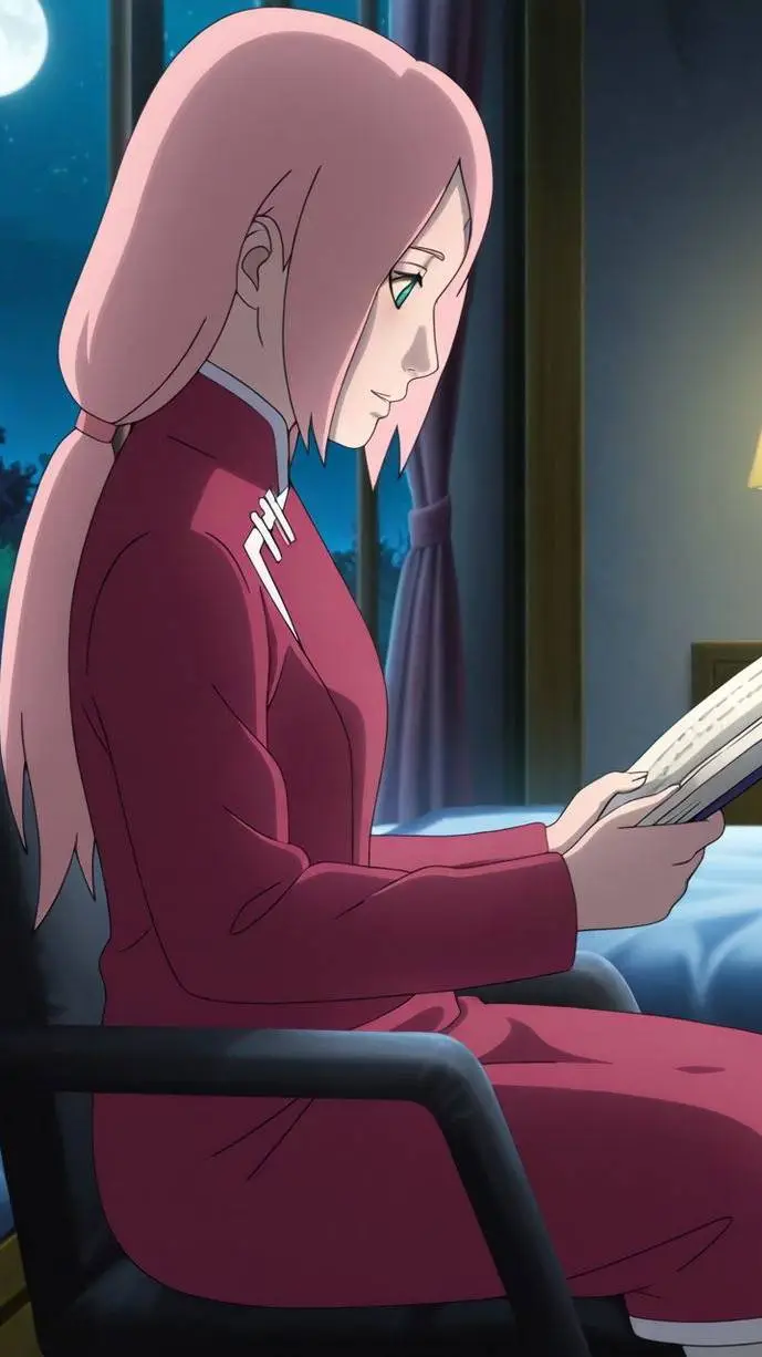 ai character: Sakura Haruno background