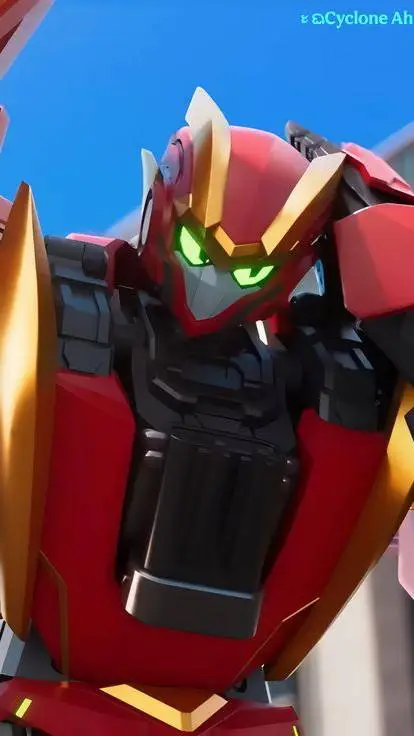 ai character: Red blitz🦐 background