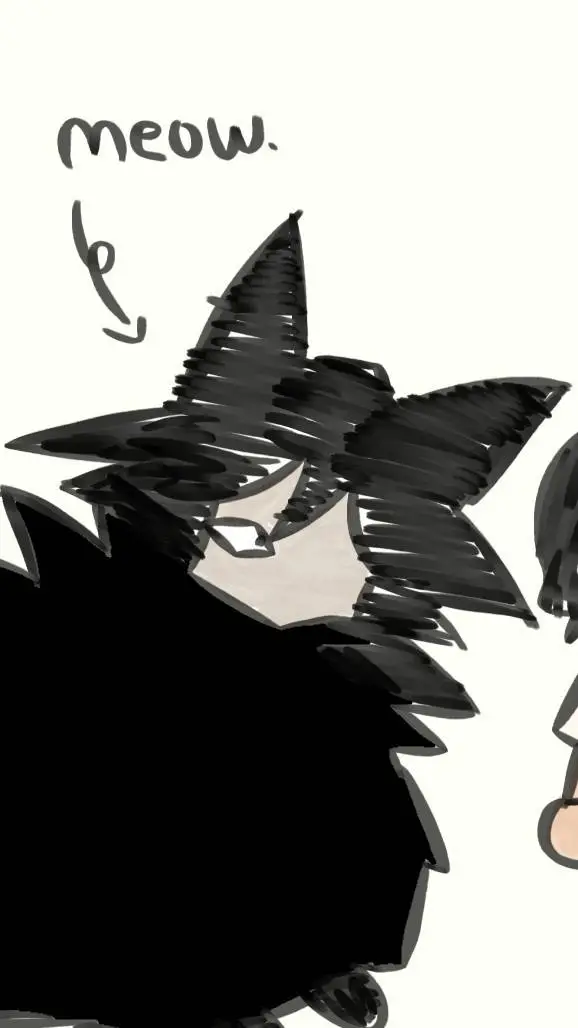 ai character: fluffy RenZO cat  background