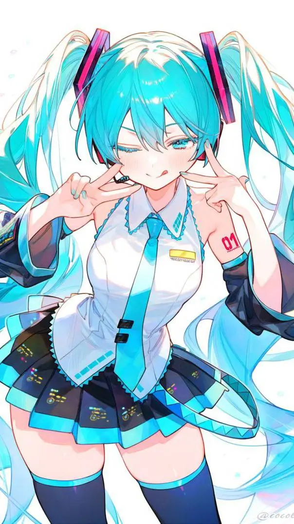ai character: Hatsune miku background
