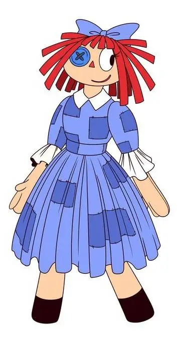 ai character: ragatha the doll background