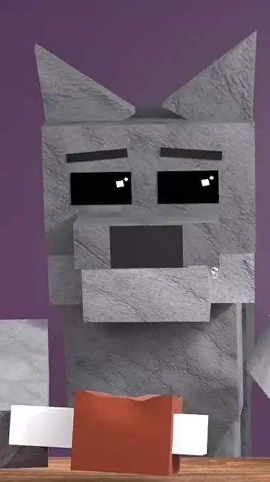 ai character: Wolfie  background