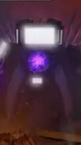 ai character: Titan tv man...... background