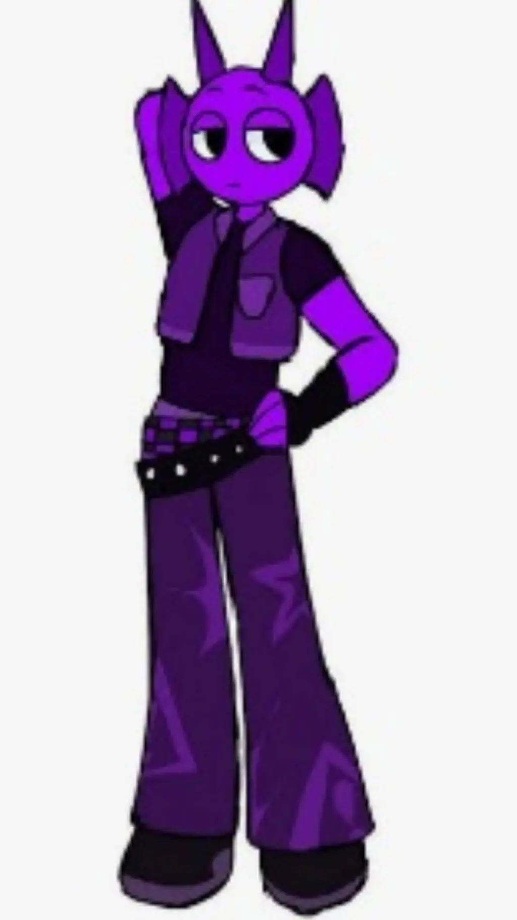 ai character: Durple background