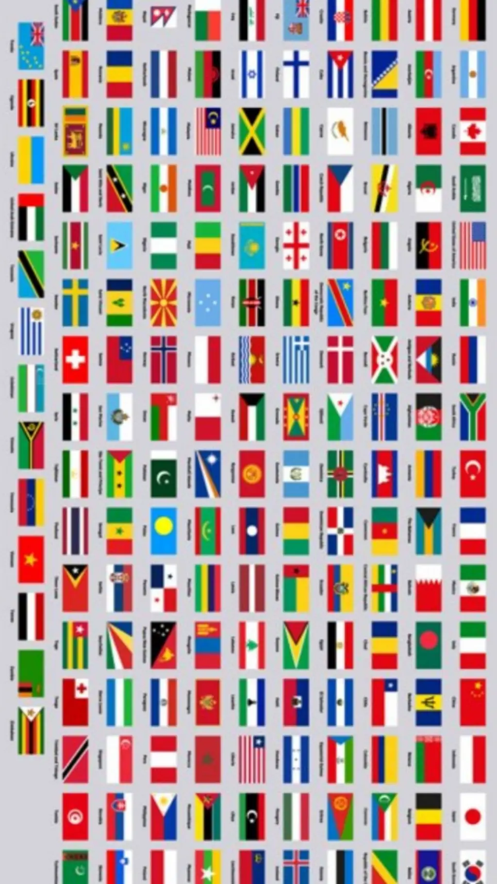 ai character: Countries Flags! background