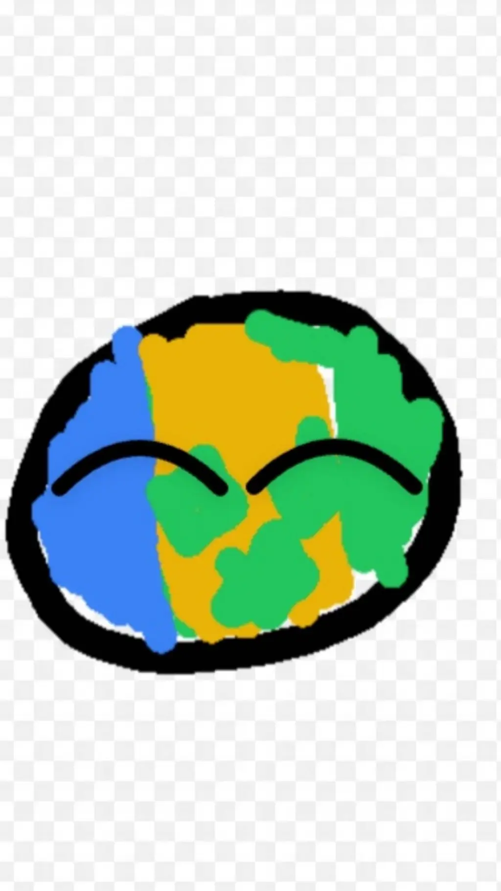 ai character: Countryballs background