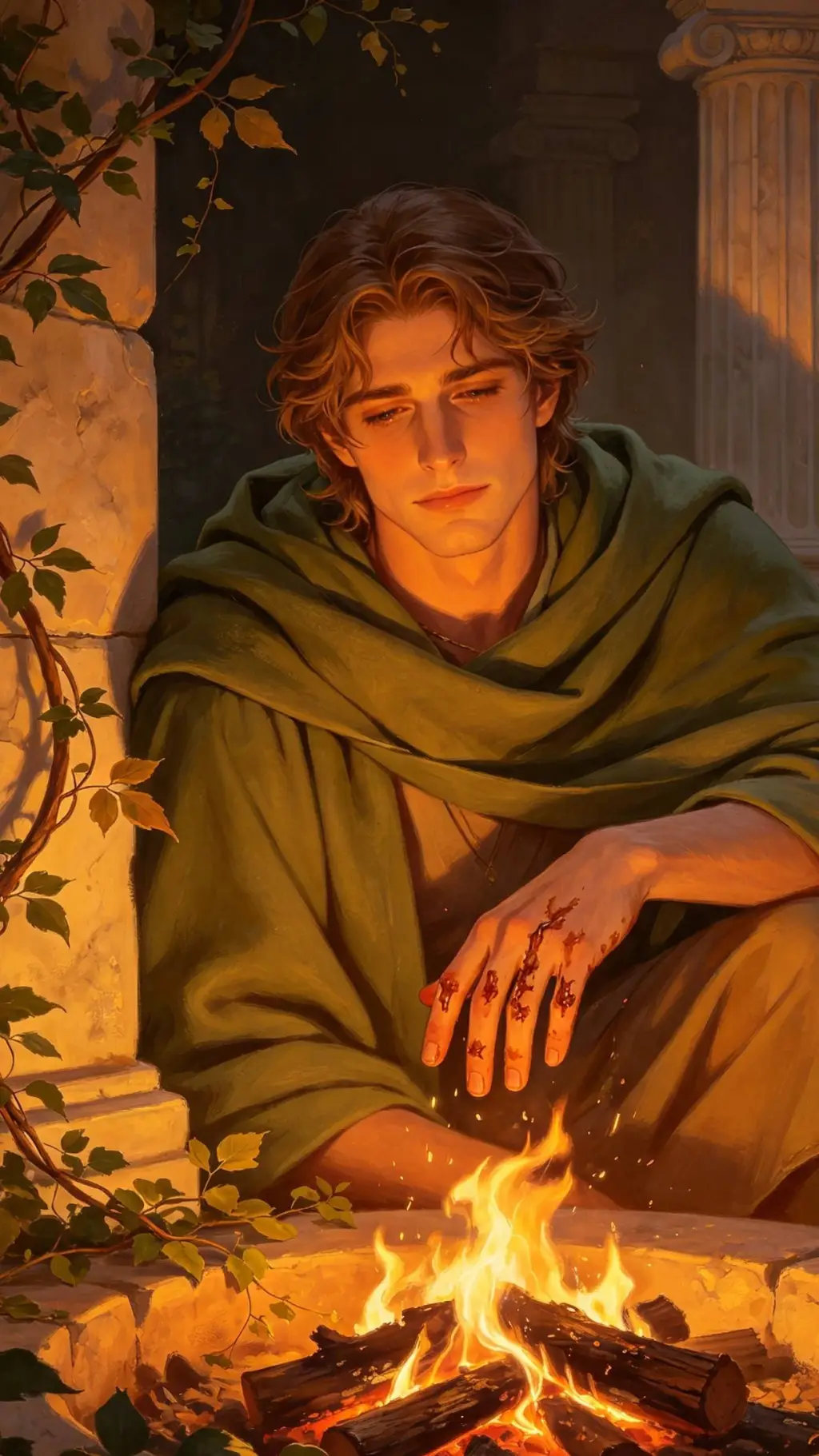 ai character: Leander phyrrhus  background