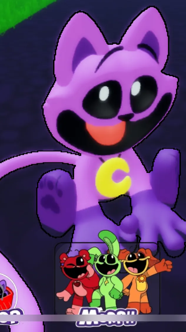 ai character: Cute Catnap  background