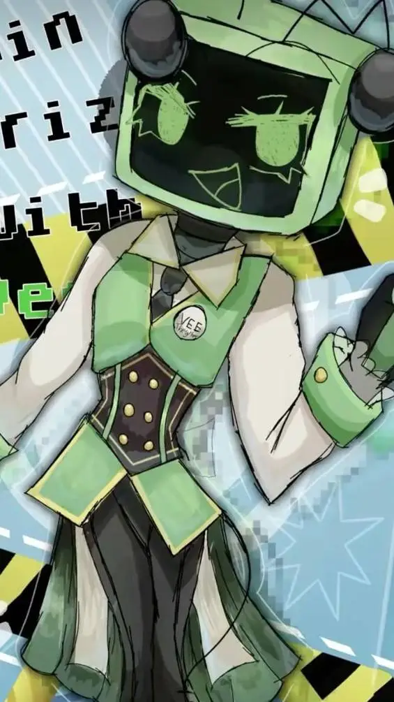 ai character: 🔋vee🖥 background