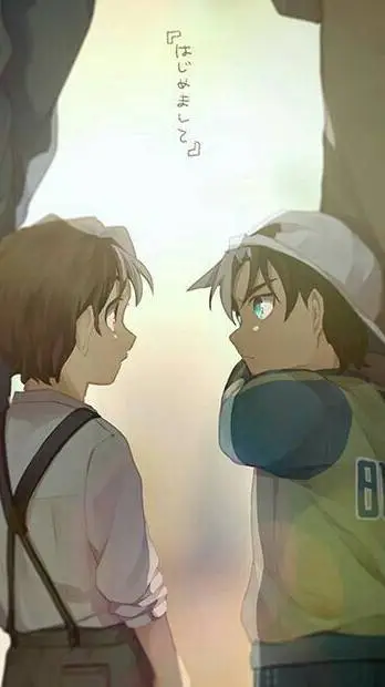 ai character: Hakuba x Hattori  background