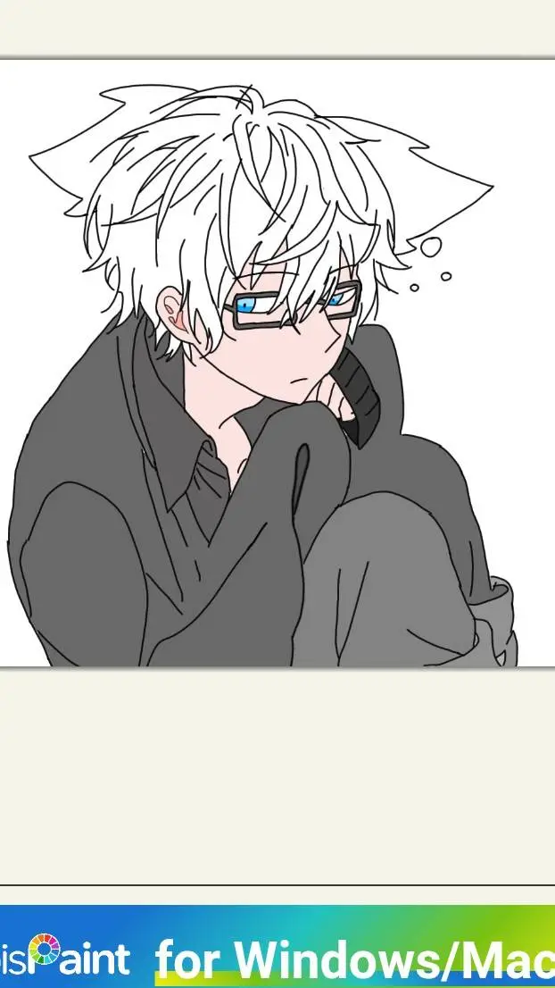 ai character: Mr.black (Nerd) background