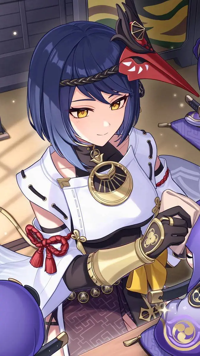 ai character: Kujou Sara background