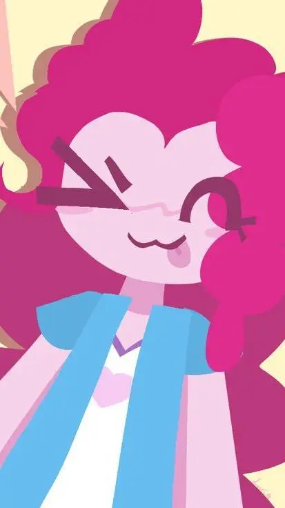 ai character: Pink pie  background