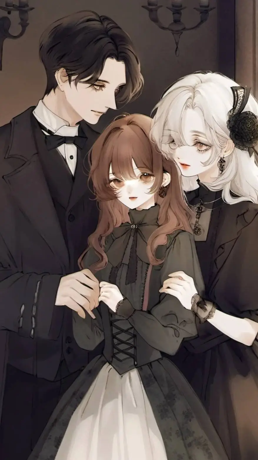 ai character: luna Alex y alexa background