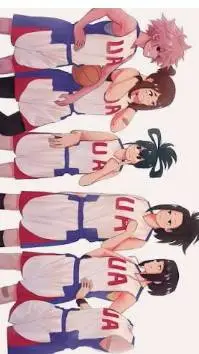 ai character: MHA X NBA background