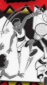 ai character: MHA basketball war background