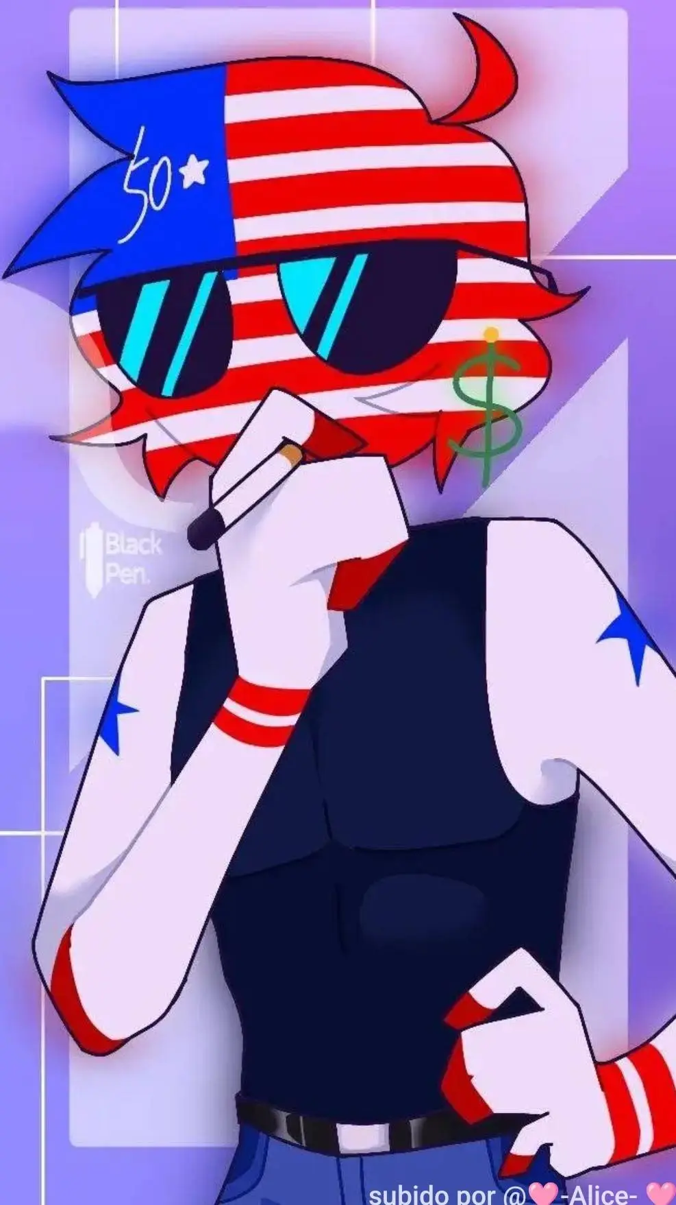 ai character: USA  background