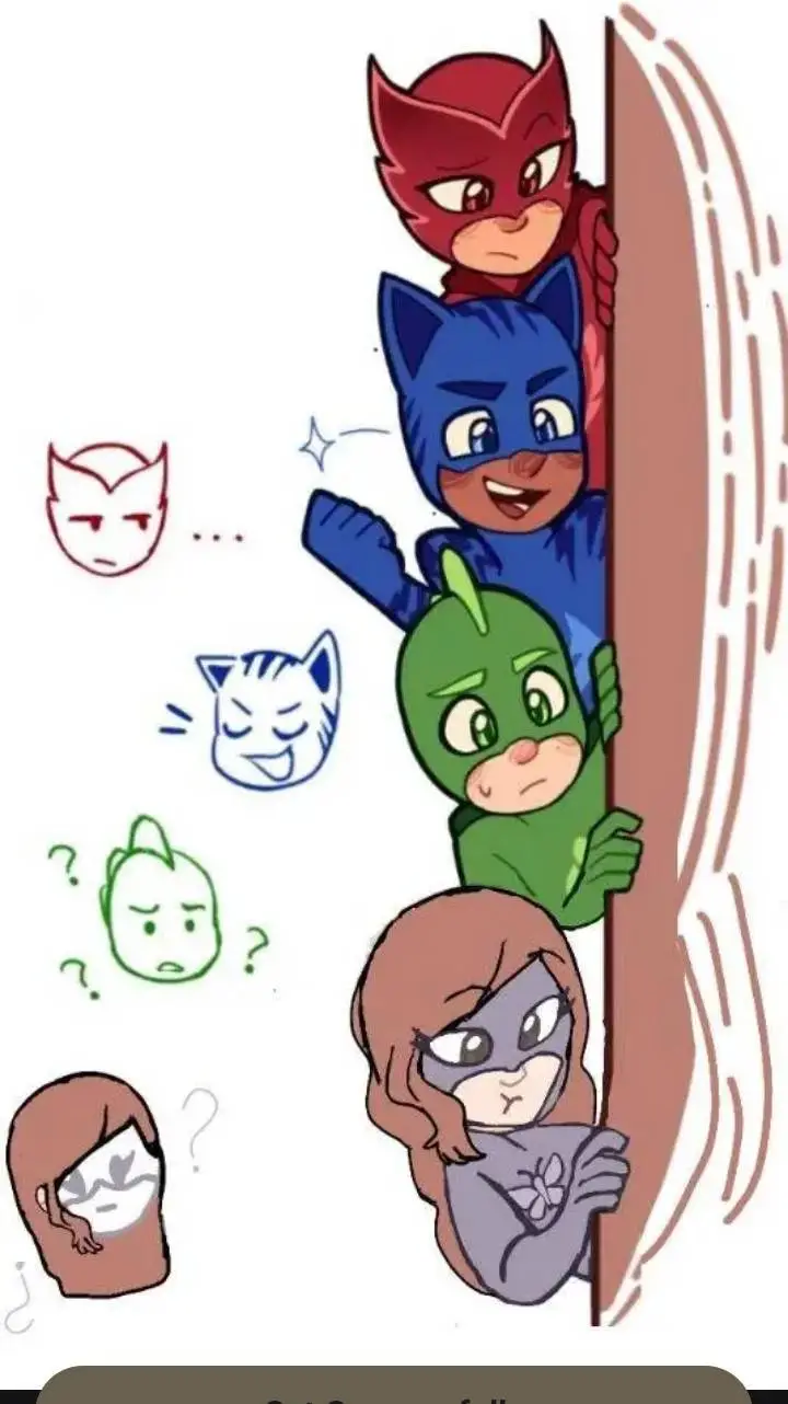 ai character: PJ masks  background
