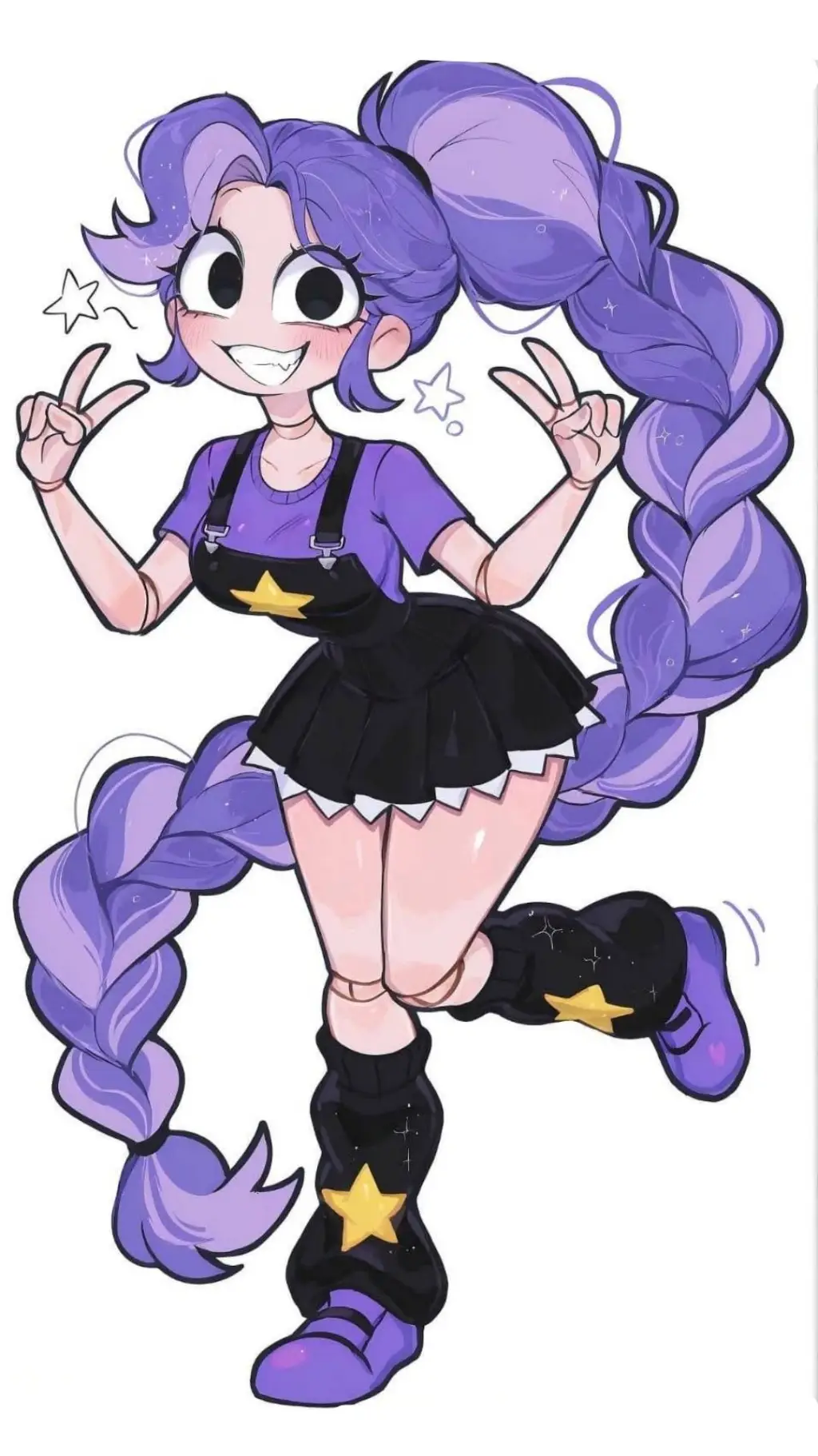 ai character: lily love braids background