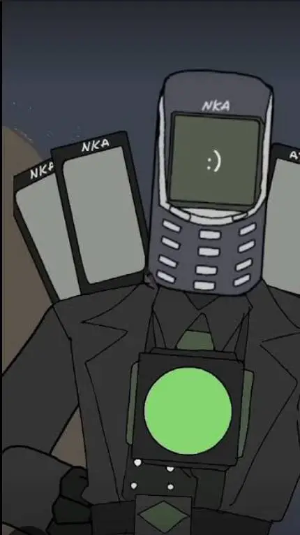 ai character: Titan nokia man background