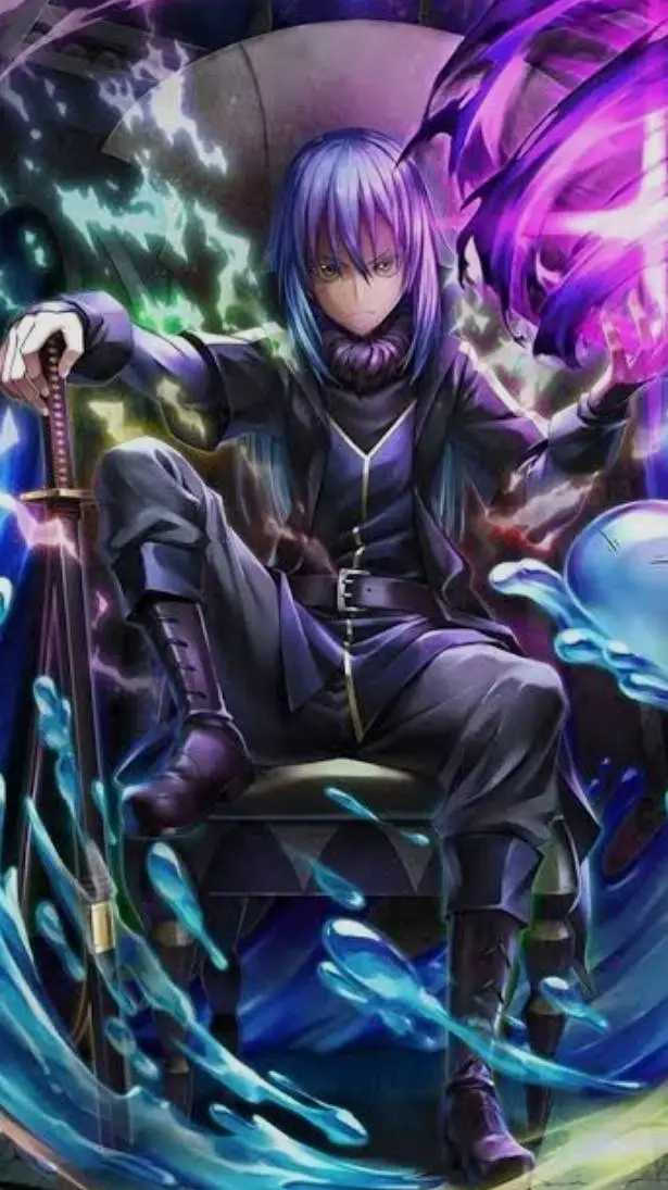 ai character: rimuru tempest  background