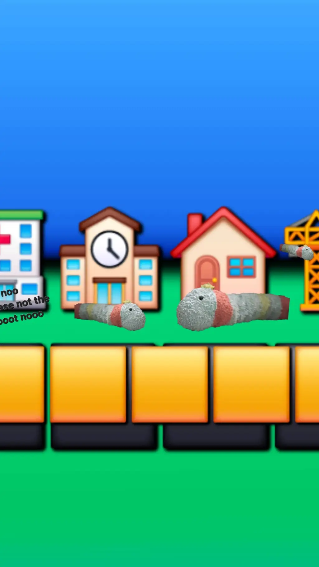 ai character: worm city  background