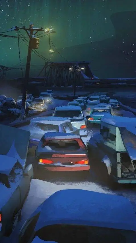 ai character: Long dark  background