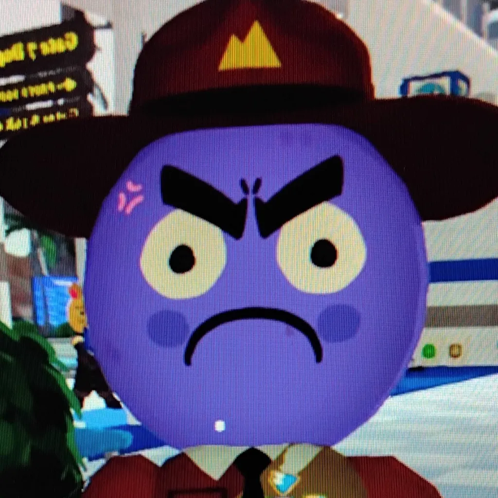 chat with ai character: Purple park ranger