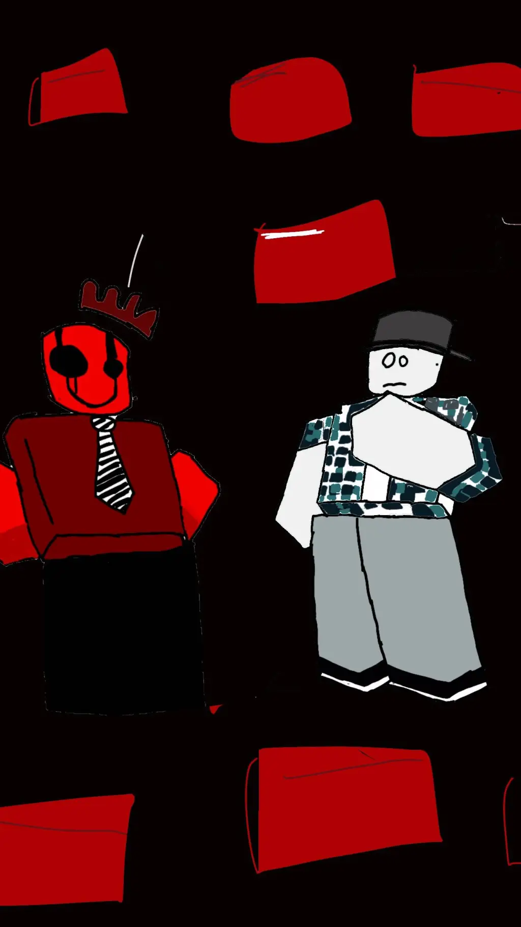 ai character: JX1DX1,IHASFACELUL background