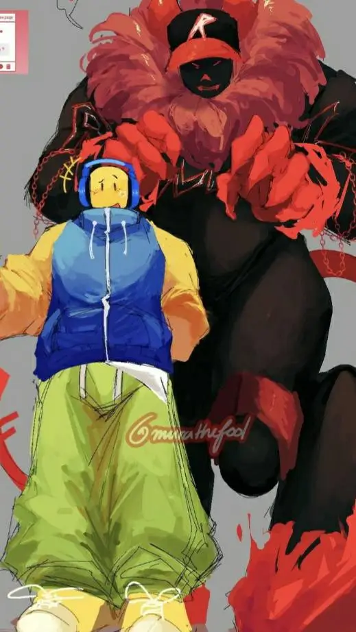 ai character: Guest 666 y Noob background