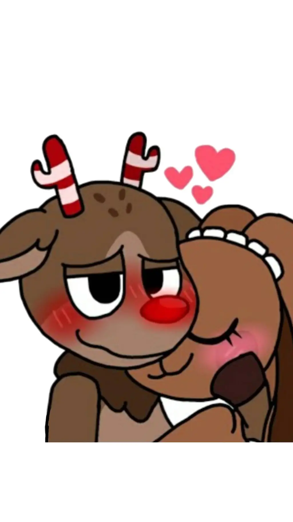 ai character: 🦌🎄Rudie X Cocoa🍫🐇 background