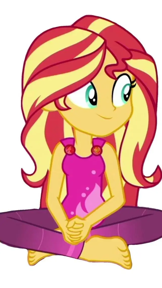 ai character: Sunset Shimmer  background