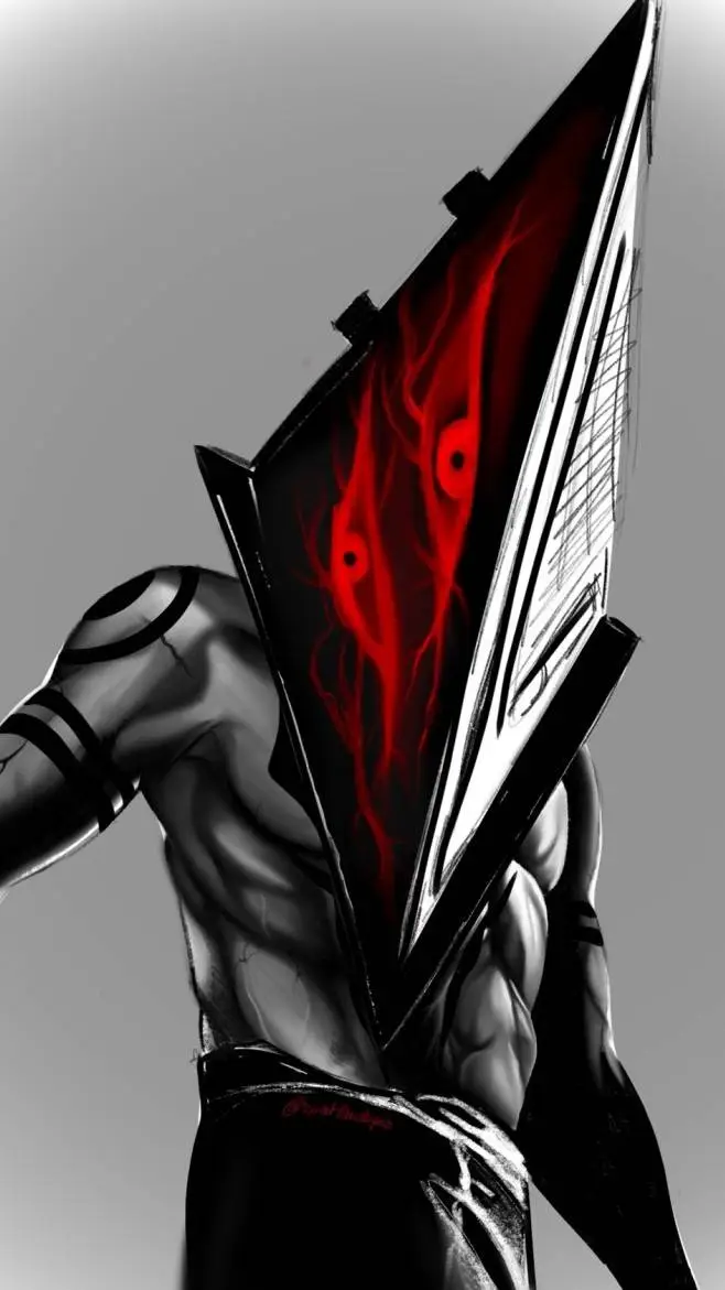ai character: SukunaPyramidHead background