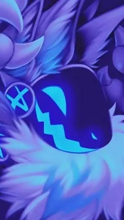 ai character: purple Protogen background