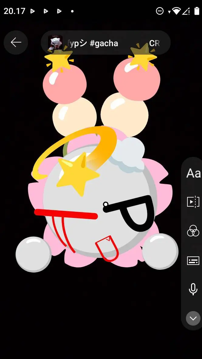 ai character: Fluffy word 2 background