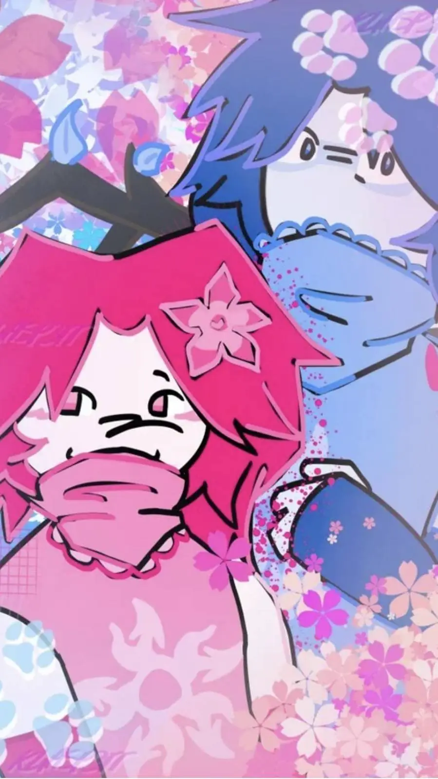 ai character: Blossom Two Time background