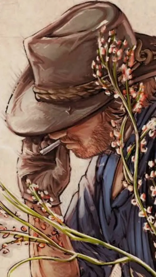 ai character: kny x rdr2!  background