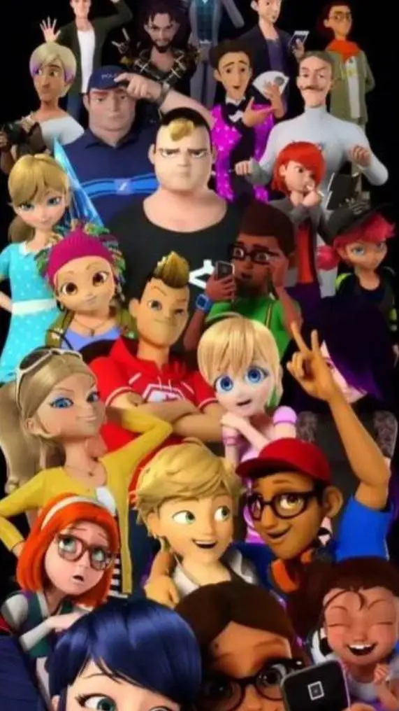 ai character: Miraculous ladybug background