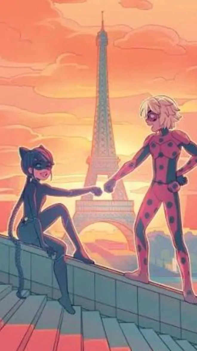 ai character: Lady🐈 × Mister🐞 background