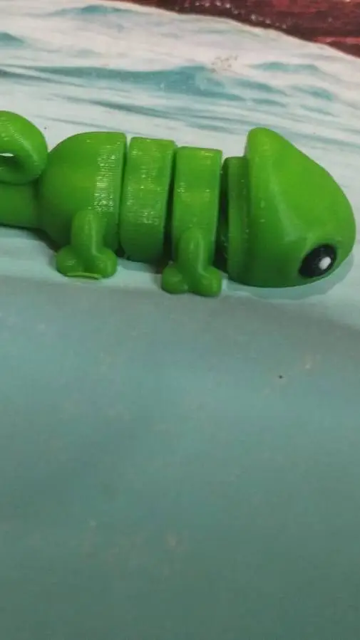 ai character: camaleón 3D background