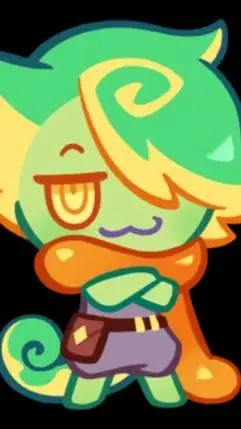 ai character: Chameleon cookie  background