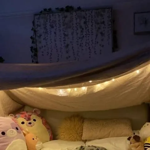 chat with ai character: Sleep over