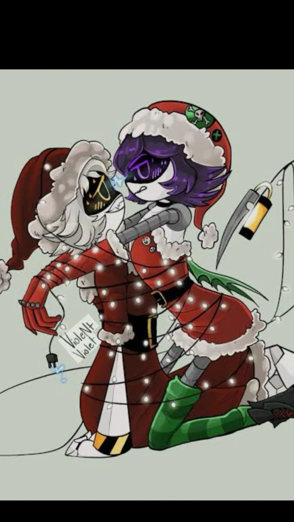 ai character: MD Christmas  background