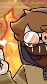 ai character:  los creepy y mha background